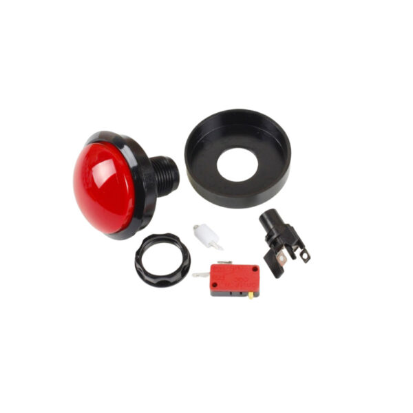 45mm DIY arcade parts Small round Chrome illuminated arcade game push button 12V LED Arcade Start Push Button with microswitch - Image 2