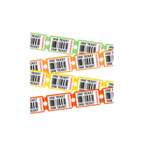 Barcode Redemption Ticket Amusement Lottery Ticket for Arcade Game Machine Customized Design