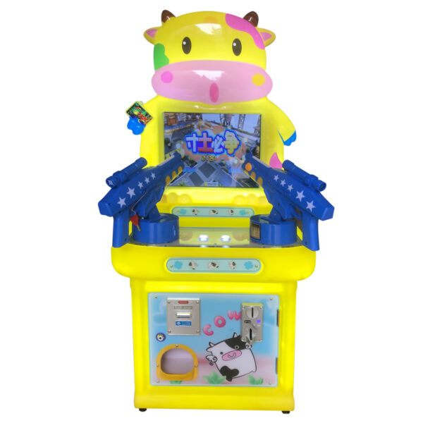 Coin operated kids video game gun shooting arcade game machine with ticket redemption games for game room
