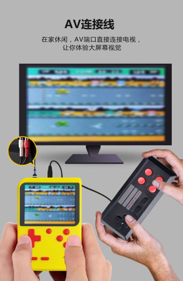Portable Handheld 400 In 1 Classic Games Player Retro TV Video Game Console with Gamepad for Two Players - Image 4