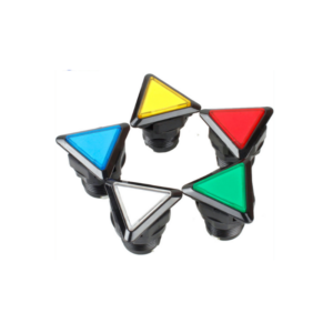Triangle 32*32*32mm Plastic Mini LED Push Button Micro Switch For Arcade Game And Amusement Machines